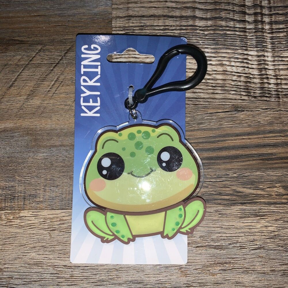 Kalan Novelty Cute Froggy Book Bag Purse Charm Clip 🐸 - New 2.5”